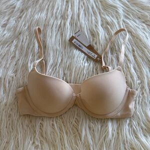 Skims Fits Everybody Push up Demi Bra Sand Size 32A